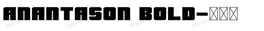 Anantason Bold字体转换